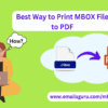 Convert MBOX to PDF File Free